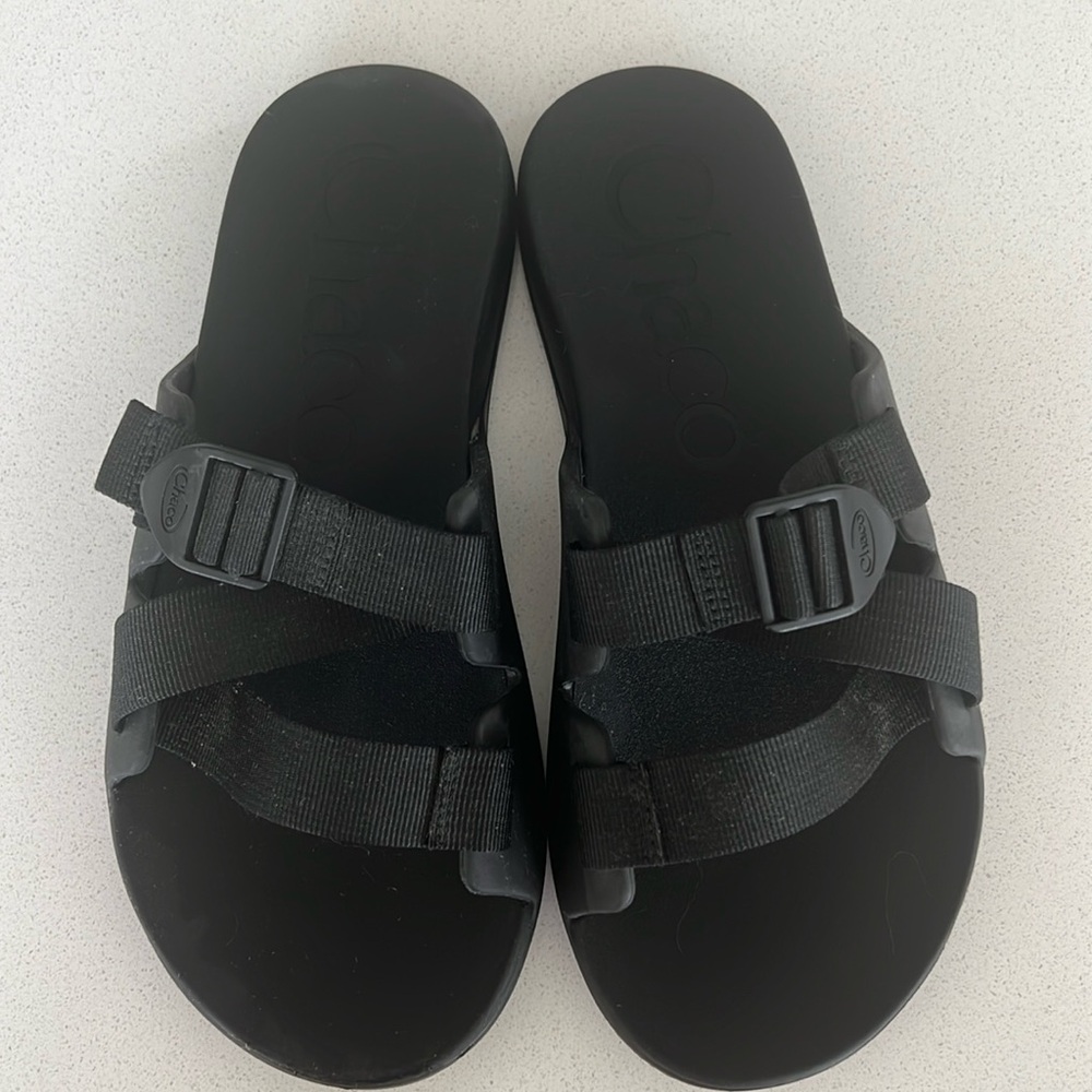 EUC Men’s Chaco Sandal Slides Black Size 11